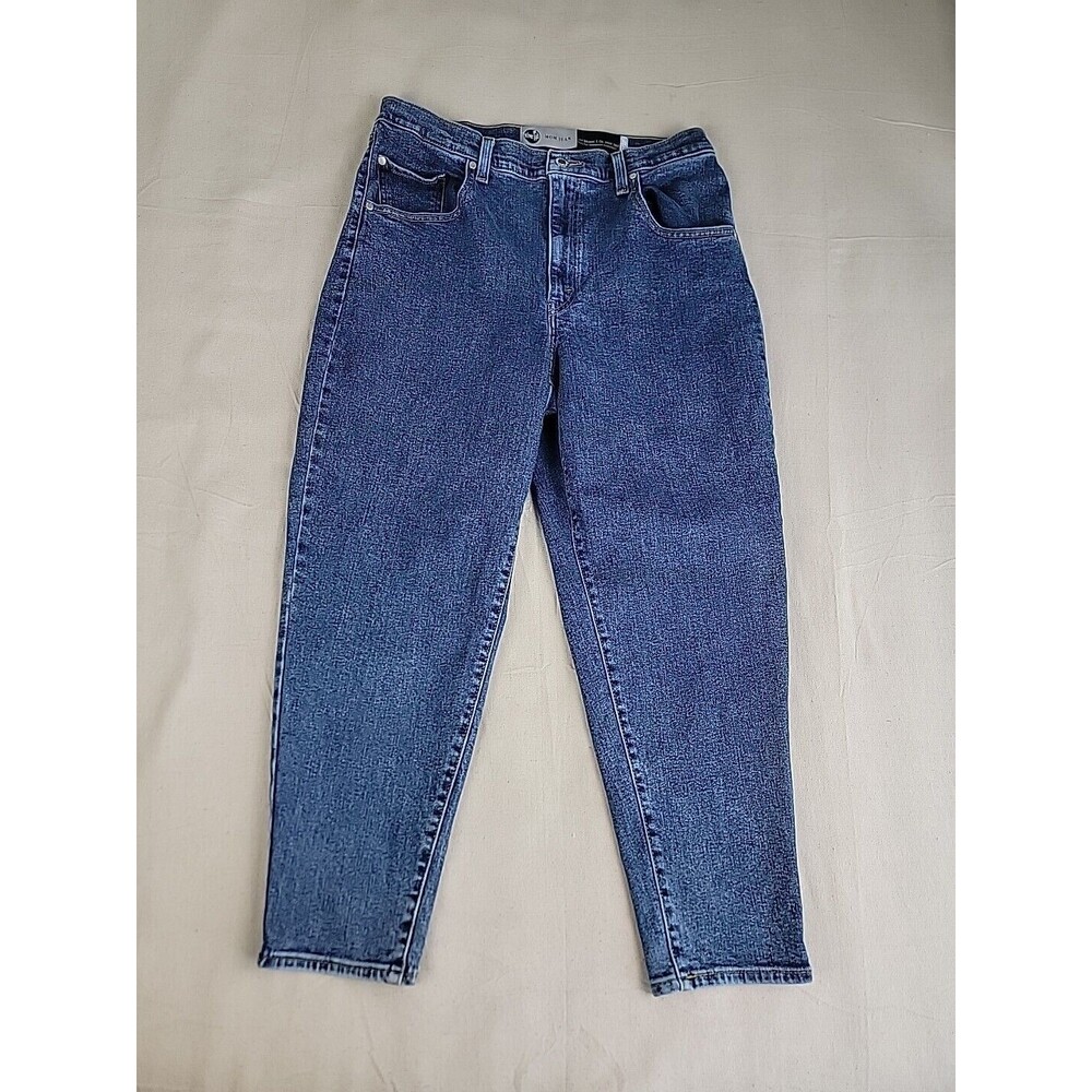Levi\'s SilverTab Mom Jeans Women 32 Blue Medium Wash High Rise Tapered Baggy
